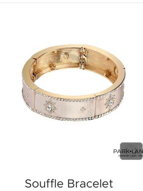Park Lane Gold and Rose-Tone Crystal Accent Bracelet